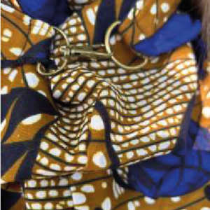 Buf en azules y marrones