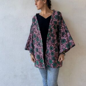 Marabout Kimono Floral Violeta
